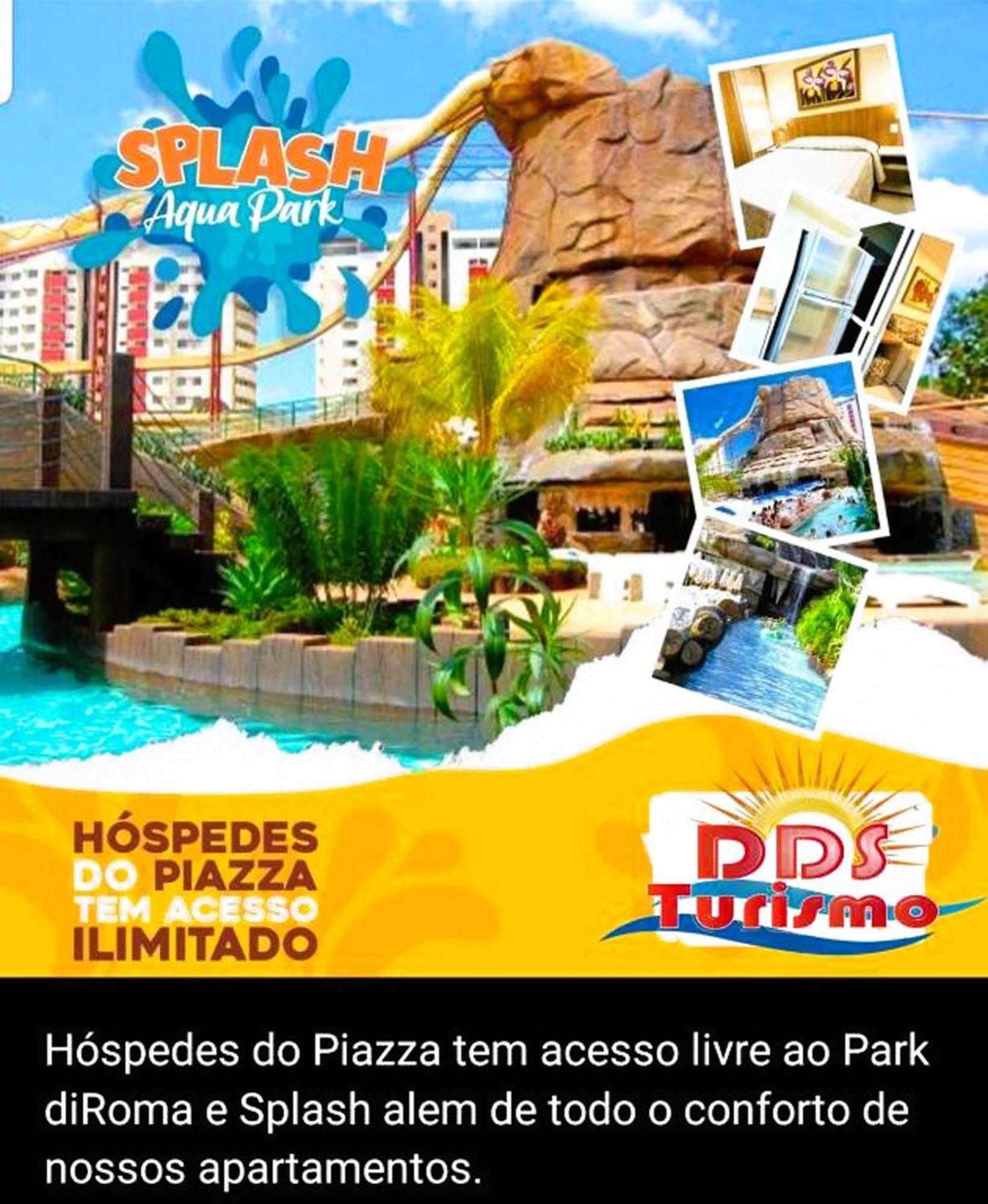 Piazza Diroma - Cortesia Park Diroma, Splash E Slide カルダス・ノバス エクステリア 写真